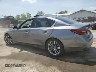 2018 Infiniti Q50 Luxe with VIN JN1EV7AP2JM362954, listed as a Copart auction lot 57292915 with 161,208 mi miles and Salvage title. Bid and sale history available at DreamBid. Image 2.