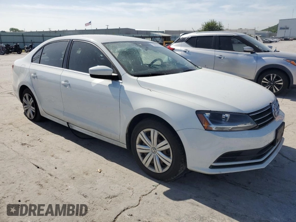 2017 Volkswagen Jetta S with VIN 3VW2B7AJ2HM322695, listed as a Copart auction lot 56958605 with 126,360 mi miles and Salvage title. Bid and sale history available at DreamBid. Image 4.