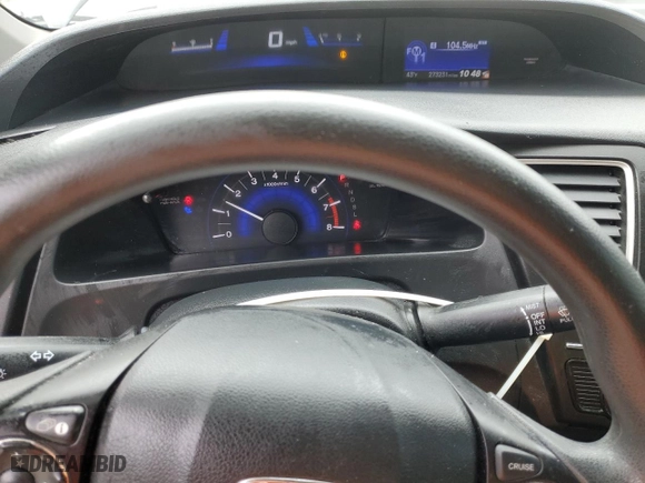 2014 Honda Civic Coupe LX with VIN 2HGFG3B57EH517834, listed as a Copart auction lot 49207295 with 273,231 mi miles and Non Repairable. Bid and sale history available at carsss.com. Image 9.