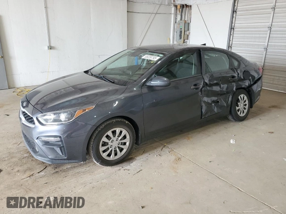 2021 Kia Forte FE with VIN 3KPF24AD7ME320572, listed as a Copart auction lot 55039795 with 65,374 mi miles and Salvage title. Bid and sale history available at DreamBid. Image 1.