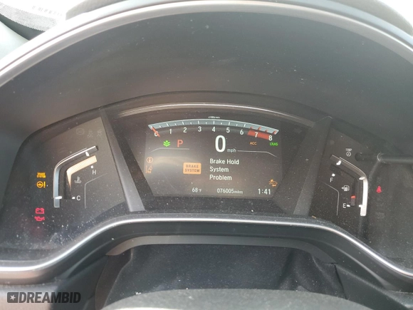 2018 Honda CR-V EX-L with VIN 2HKRW1H89JH509661, listed as a Copart auction lot 47668895 with 76,005 mi miles and Salvage Title. Bid and sale history available at carsss.com. Image 9.