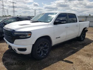 2021 Ram 1500 Limited with VIN 1C6RREHT8MN768673, listed as a Copart auction lot 63146734 with 60,801 mi miles and Salvage title. Bid and sale history available at DreamBid. Image 1.