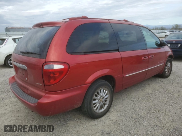 2001 Chrysler Town & Country Limited with VIN 2C8GP64L11R146074, listed as a Copart auction lot 48790415 with 137,999 mi miles and Salvage Title. Bid and sale history available at carsss.com. Image 3.