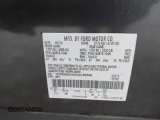 2016 Ford Explorer XLT with VIN 1FM5K8DH4GGC96586, listed as a IAAI auction lot 41882681 with 147,288 mi miles and . Bid and sale history available at DreamBid. Image 9.