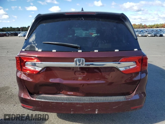 2019 Honda Odyssey EX-L with VIN 5FNRL6H70KB072288, listed as a Copart auction lot 76326724 with Not Provided miles and Non Repairable. Bid and sale history available at DreamBid. Image 6.