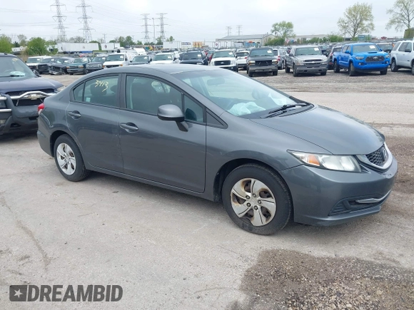 2013 Honda Civic LX with VIN 19XFB2F52DE013882, listed as a IAAI auction lot 42183413 with 217,293 mi miles and . Bid and sale history available at DreamBid. Image 1.
