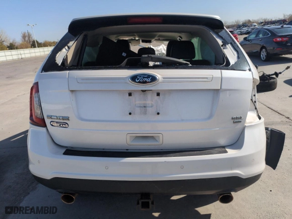 2013 Ford Edge SEL with VIN 2FMDK4JC7DBA05031, listed as a Copart auction lot 52178415 with 0 mi miles and Salvage Title. Bid and sale history available at carsss.com. Image 6.