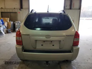 2008 Hyundai Tucson GLS with VIN KM8JM12B78U876237, listed as a Copart auction lot 44781155 with 205,976 mi miles and Salvage Title. Bid and sale history available at carsss.com. Image 6.