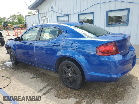 2012 Dodge Avenger SXT with VIN 1C3CDZCB5CN177710, listed as a Copart auction lot 60703945 with 184,031 mi miles and Salvage title. Bid and sale history available at DreamBid. Image 2.