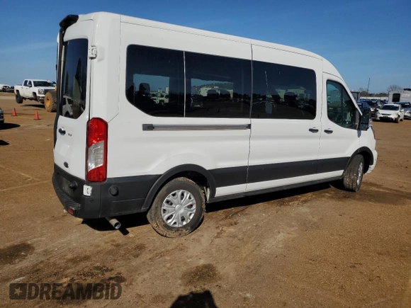 2024 Ford Transit Passenger XL with VIN 1FBAX2C89RKA77582, listed as a Copart auction lot 46699245 with Not provided miles and Salvage title. Bid and sale history available at DreamBid. Image 3.