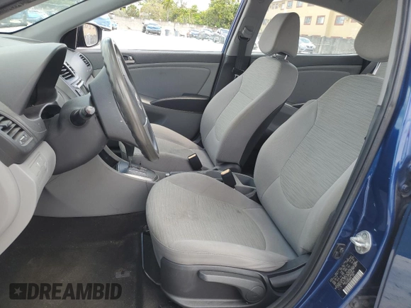 2015 Hyundai Accent GLS with VIN KMHCT4AE1FU842834, listed as a Copart auction lot 55531675 with 0 mi miles and Clean Title. Bid and sale history available at carsss.com. Image 7.