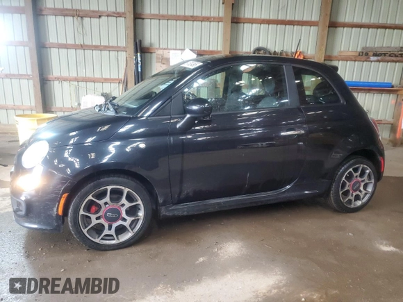 2012 FIAT 500 Sport with VIN 3C3CFFBR7CT105575, listed as a Copart auction lot 61782495 with 126,033 mi miles and Clean title. Bid and sale history available at DreamBid. Image 1.