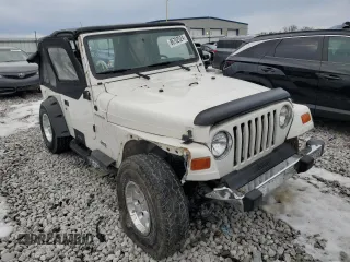 1999 Jeep Wrangler SE with VIN 1J4FY29P6XP452304, listed as a Copart auction lot 86702024 with 141,896 mi miles and Salvage Title. Bid and sale history available at carsss.com. Image 4.