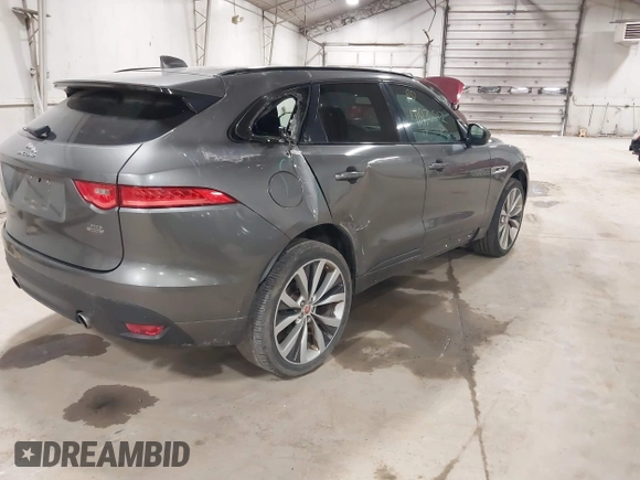 2017 Jaguar F-Pace 35t R-Sport with VIN SADCL2BVXHA093130, listed as a IAAI auction lot 41876512 with 75,074 mi miles and . Bid and sale history available at DreamBid. Image 4.
