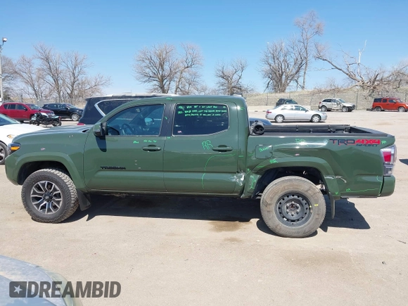 2022 Toyota Tacoma SR with VIN 3TMCZ5AN0NM470396, listed as a IAAI auction lot 41909515 with 35,997 mi miles and . Bid and sale history available at DreamBid. Image 15.