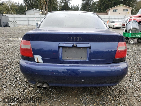 2001 Audi S4 with VIN WAURD68D61A133182, listed as a Copart auction lot 46360985 with 221,354 mi miles and Salvage Title. Bid and sale history available at carsss.com. Image 6.