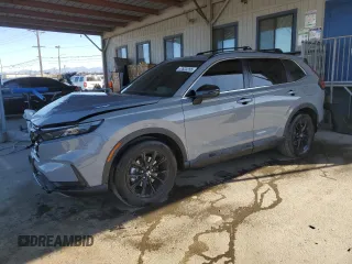 2024 Honda CR-V Sport with VIN 7FARS5H50RE007242, listed as a Copart auction lot 47623255 with 22,406 mi miles and Salvage Title. Bid and sale history available at DreamBid. Image 1.