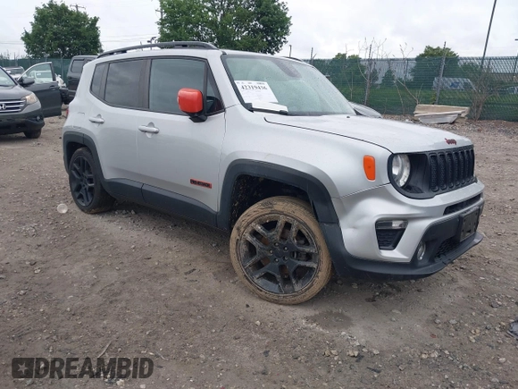 2020 Jeep Renegade Latitude z VIN ZACNJBBB0LPL76965, wystawiony jako IAAI lot #42319436 z przebiegiem 75 307 mil mil oraz . Historia ofert i sprzedaży dostępna na DreamBid. Obrazek 1.