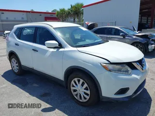 2016 Nissan Rogue S with VIN KNMAT2MT5GP614099, listed as a IAAI auction lot 42044016 with 15,563 mi miles. Bid and sale history available at carsss.com. Image 1.