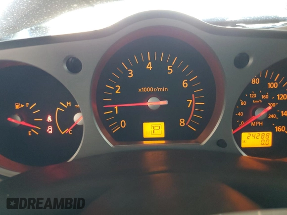 2003 Nissan 350Z Touring with VIN JN1AZ34EX3T018724, listed as a Copart auction lot 67601584 with 24,288 mi miles and Salvage Title. Bid and sale history available at carsss.com. Image 9.