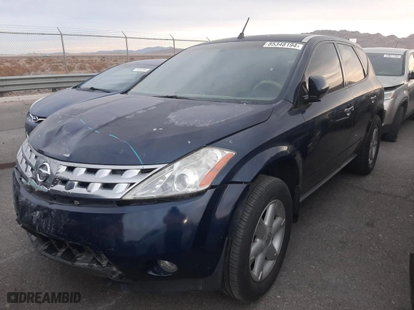 2004 Nissan Murano SL with VIN JN8AZ08TX4W210038, listed as a Copart auction lot 85348194 with 177,697 mi miles and Salvage Title. Bid and sale history available at carsss.com. Image 1.