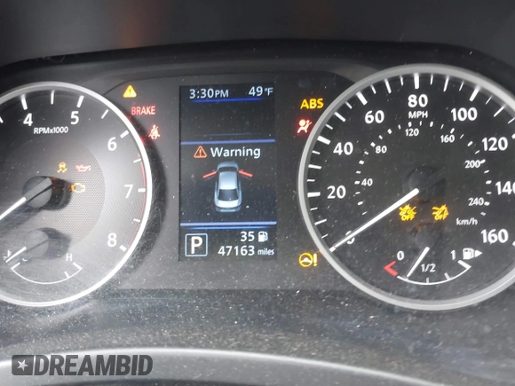 2020 Nissan Sentra S with VIN 3N1AB8BV7LY304588, listed as a IAAI auction lot 41895069 with 47,163 mi miles. Bid and sale history available at carsss.com. Image 7.