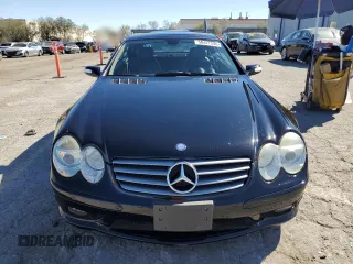 2005 Mercedes-Benz SL 500 with VIN WDBSK75F95F100318, listed as a Copart auction lot 50427245 with 80,320 mi miles and Salvage Title. Bid and sale history available at DreamBid. Image 5.