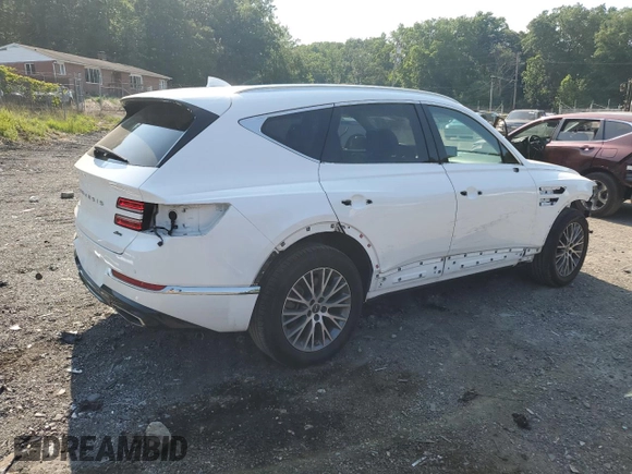 2021 Genesis GV80 with VIN KMUHBDSB9MU036008, listed as a Copart auction lot 59990915 with 62,294 mi miles and Salvage title. Bid and sale history available at DreamBid. Image 3.