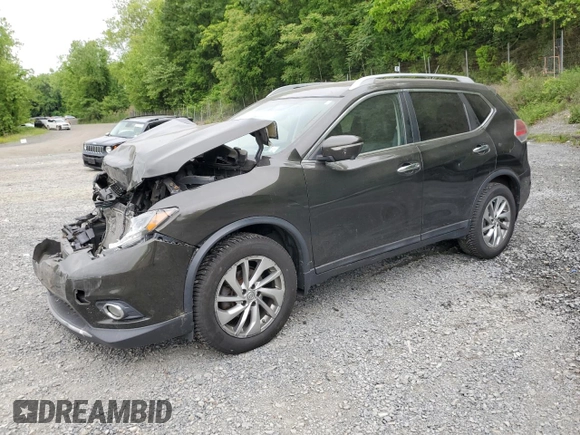 2015 Nissan Rogue SL with VIN 5N1AT2MV2FC773486, listed as a Copart auction lot 58718965 with 146,969 mi miles and Salvage title. Bid and sale history available at DreamBid. Image 1.