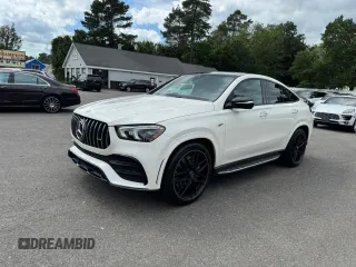 2021 Mercedes-Benz GLE 53 AMG with VIN 4JGFD6BB6MA400334, listed as a Copart auction lot 65643675 with 67,404 mi miles and Clean title. Bid and sale history available at DreamBid. Image 1.