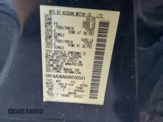 2006 Nissan Armada LE с VIN 5N1AA08A66N700501, выставлен на аукционе Copart как лот 71950714 с пробегом 127 889 миль миль и Списание • Salvage title. История ставок и продаж доступна на DreamBid. Изображение 14.