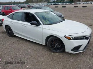 2023 Honda Civic Sport with VIN 2HGFE2F51PH546050, listed as a IAAI auction lot 42012712 with 21,607 mi miles and . Bid and sale history available at DreamBid. Image 1.