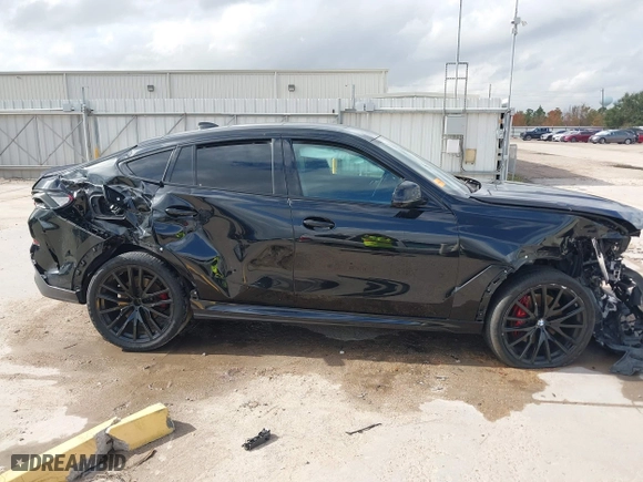 2022 BMW X6 xDrive40i with VIN 5UXCY6C01N9K61756, listed as a IAAI auction lot 41083429 with 53,132 mi miles. Bid and sale history available at carsss.com. Image 14.