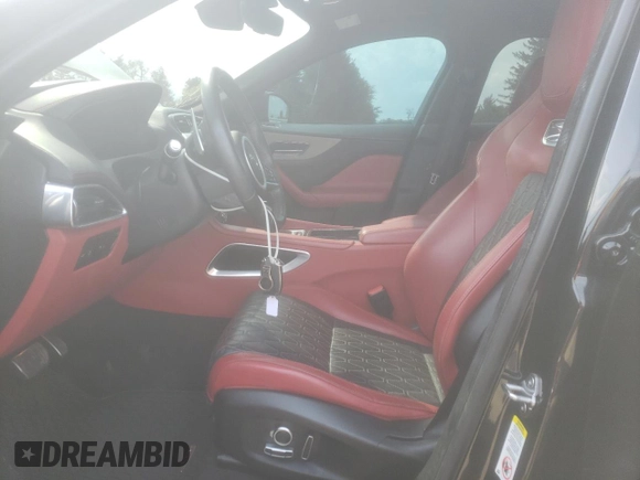 2020 Jaguar F-Pace SVR with VIN SADCZ2EE5LA647869, listed as a Copart auction lot 57671434 with 51,778 mi miles and Salvage Title. Bid and sale history available at DreamBid. Image 7.