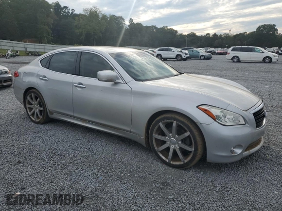 2012 Infiniti M37 with VIN JN1BY1AP4CM330968, listed as a Copart auction lot 74670564 with 0 mi miles and Salvage Title. Bid and sale history available at carsss.com. Image 4.