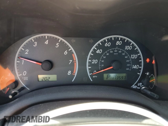 2009 Toyota Corolla with VIN 1NXBU40E79Z034678, listed as a Copart auction lot 53390285 with 173,593 mi miles and Salvage Title. Bid and sale history available at carsss.com. Image 9.