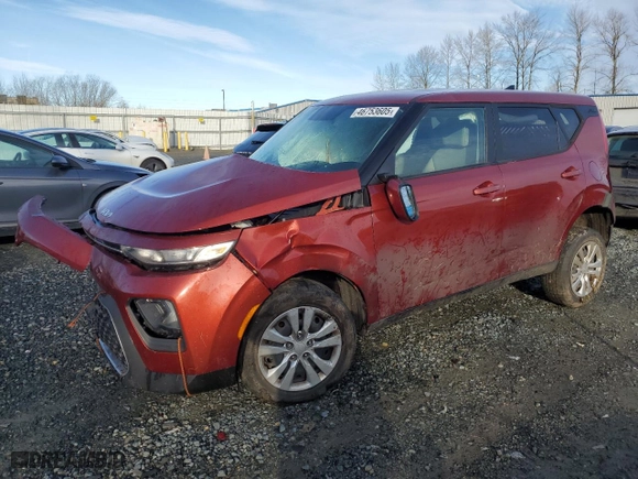 2022 Kia Soul LX with VIN KNDJ23AUXN7821798, listed as a Copart auction lot 46753605 with 0 mi miles and Salvage Title. Bid and sale history available at carsss.com. Image 1.