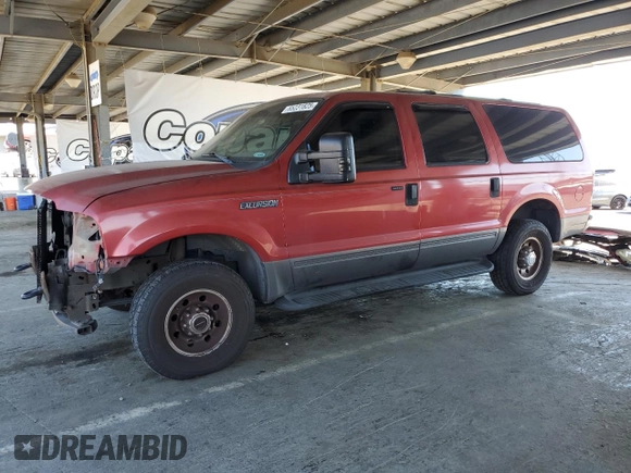 2004 Ford Excursion Special Serv с VIN 1FMNU41S74EA00227, выставлен на аукционе Copart как лот 65231825 с пробегом 63 875 миль миль и Списание • Salvage title. История ставок и продаж доступна на DreamBid. Изображение 1.