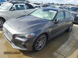 2020 Genesis G70 3.3T with VIN KMTG34LE3LU050829, listed as a Copart auction lot 74146984 with 0 mi miles and Non Repairable. Bid and sale history available at carsss.com. Image 1.