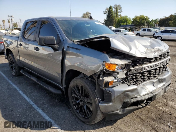 2020 Chevrolet Silverado 1500 Custom with VIN 1GCPWBEF5LZ176600, listed as a Copart auction lot 74396324 with 128,673 mi miles and Salvage Title. Bid and sale history available at carsss.com. Image 4.