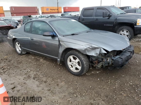 2005 Chevrolet Monte Carlo LS with VIN 2G1WW12E059255230, listed as a Copart auction lot 76117904 with 273,298 mi miles and Salvage Title. Bid and sale history available at carsss.com. Image 4.