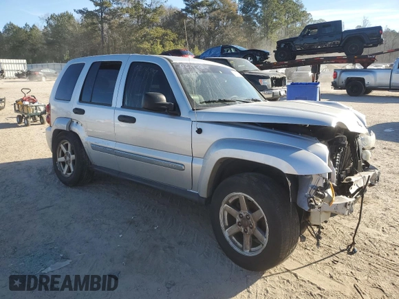2005 Jeep Liberty Limited with VIN 1J4GK58K25W621458, listed as a Copart auction lot 41611905 with 116,592 mi miles and Salvage Title. Bid and sale history available at carsss.com. Image 4.