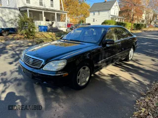 2002 Mercedes-Benz S-Class 6.0L with VIN WDBNG78J02A248557, listed as a Copart auction lot 79517004 with 42,020 mi miles and Clean Title. Bid and sale history available at carsss.com. Image 2.