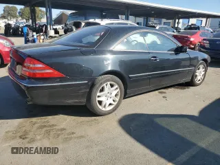 2002 Mercedes-Benz CL-Class with VIN WDBPJ75JX2A030740, listed as a Copart auction lot 42142025 with 82,576 mi miles and Salvage Title. Bid and sale history available at carsss.com. Image 3.