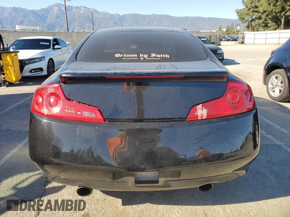 2006 Infiniti G35 Coupe with VIN JNKCV54E06M711053, listed as a Copart auction lot 50396285 with 191,565 mi miles and Salvage Title. Bid and sale history available at carsss.com. Image 6.