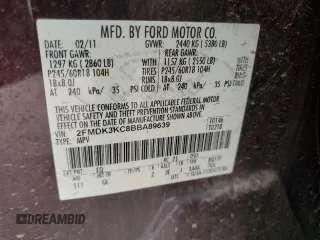 2011 Ford Edge Limited with VIN 2FMDK3KC8BBA89639, listed as a Copart auction lot 50444344 with 227,136 mi miles and Salvage Title. Bid and sale history available at carsss.com. Image 14.
