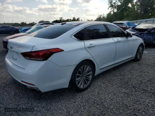2015 Hyundai Genesis 3.8L with VIN KMHGN4JE7FU104371, listed as a Copart auction lot 51017965 with 134,362 mi miles and Salvage Title. Bid and sale history available at carsss.com. Image 3.