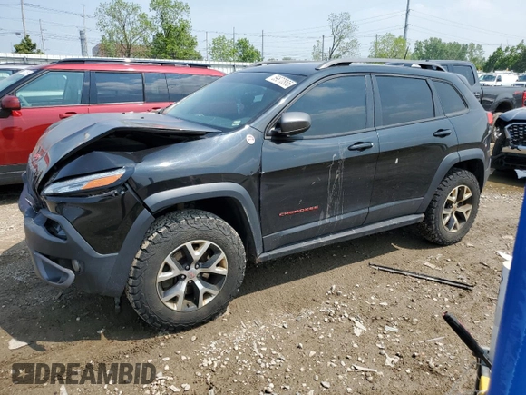 2016 Jeep Cherokee Trailhawk z VIN 1C4PJMBS4GW361188, wystawiony jako Copart lot #59870885 z przebiegiem 112 638 mil mil oraz Czysty tytuł • Clean title. Historia ofert i sprzedaży dostępna na DreamBid. Obrazek 1.