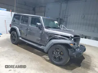 2021 Jeep Wrangler Unlimited Sport S with VIN 1C4HJXDN5MW859800, listed as a Copart auction lot 85436824 with 40,010 mi miles and Salvage Title. Bid and sale history available at carsss.com. Image 4.