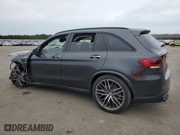 2021 Mercedes-Benz GLC with VIN W1N0G6EB8MF891675, listed as a Copart auction lot 71702724 with 53,998 mi miles and Salvage Title. Bid and sale history available at carsss.com. Image 2.